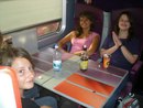 en train